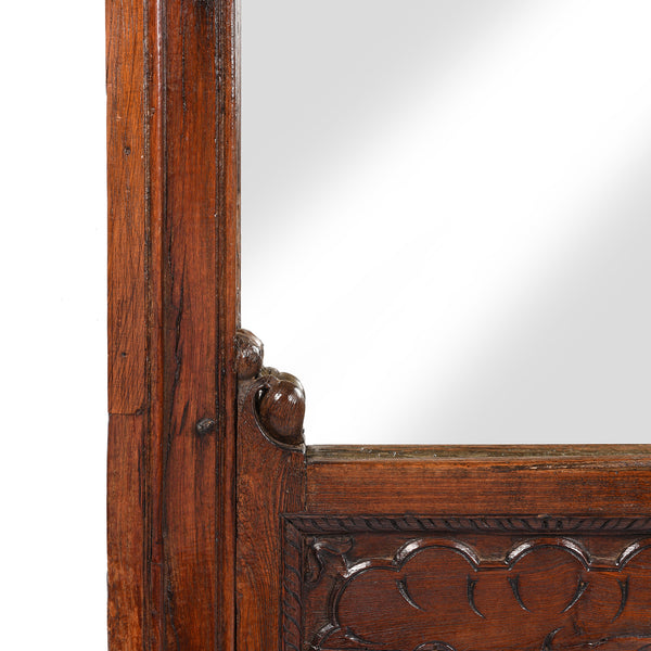 Mirror Frame Made From Old Teak Window - 19thC