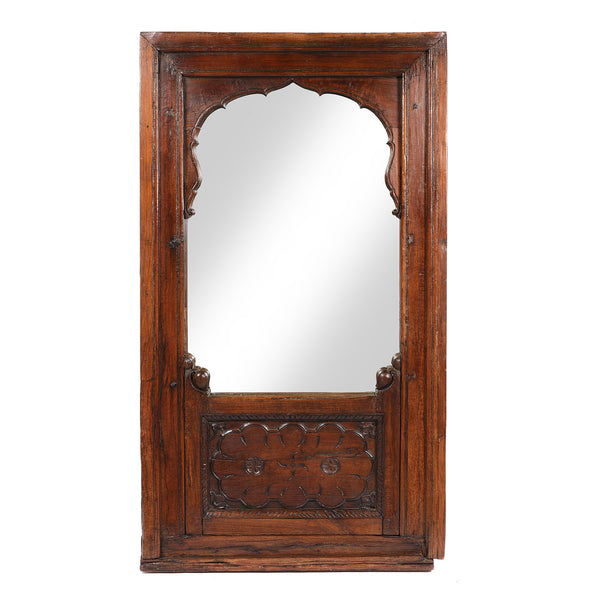 Mirror Frame Made From Old Teak Window - 19thC