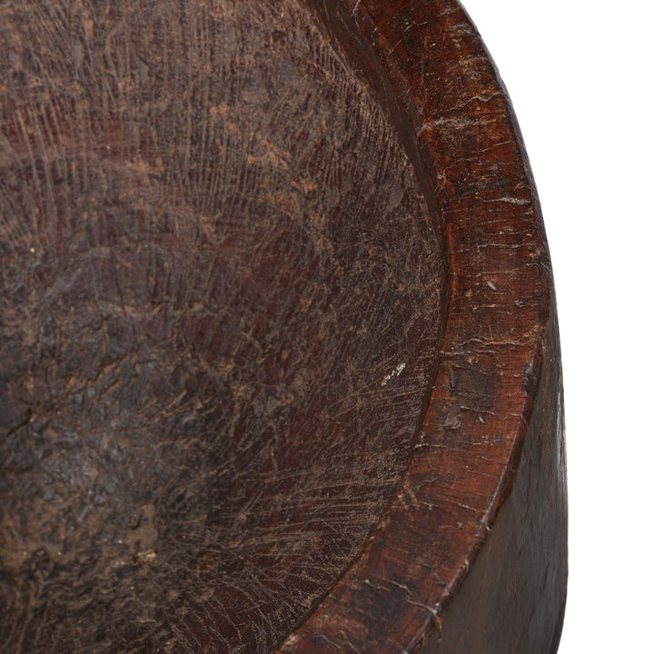 Detail From Grain Mortar from the Himalayas - 19thC | Indigo Antiques