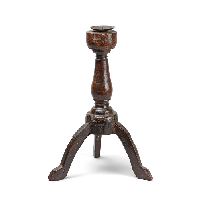 Teak Tribal Candlestick from Banswara - 19thC | Indigo Antiques
