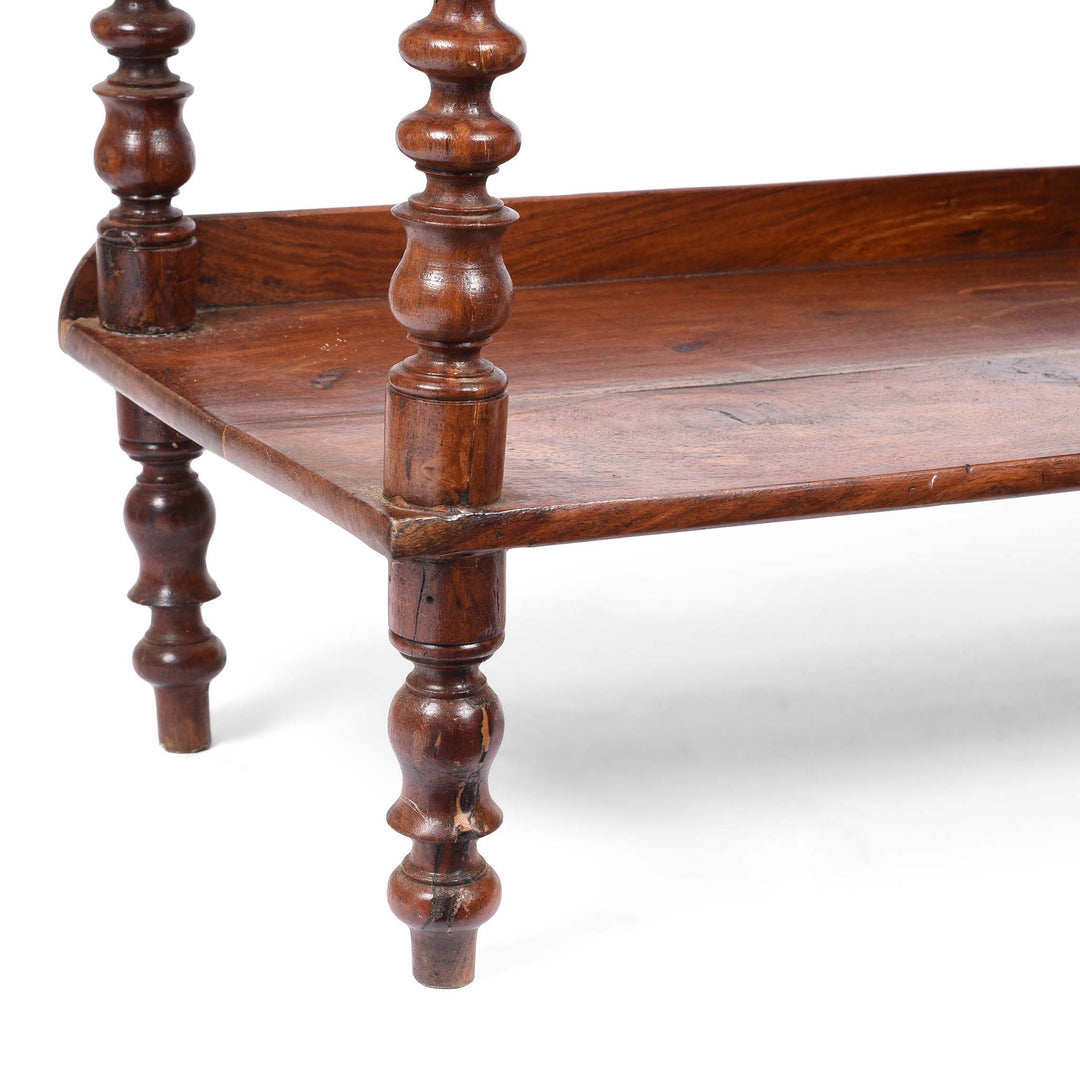 Leg Detail From Bobbin Shelf from Gujarat - 19thC | Indigo Antiques