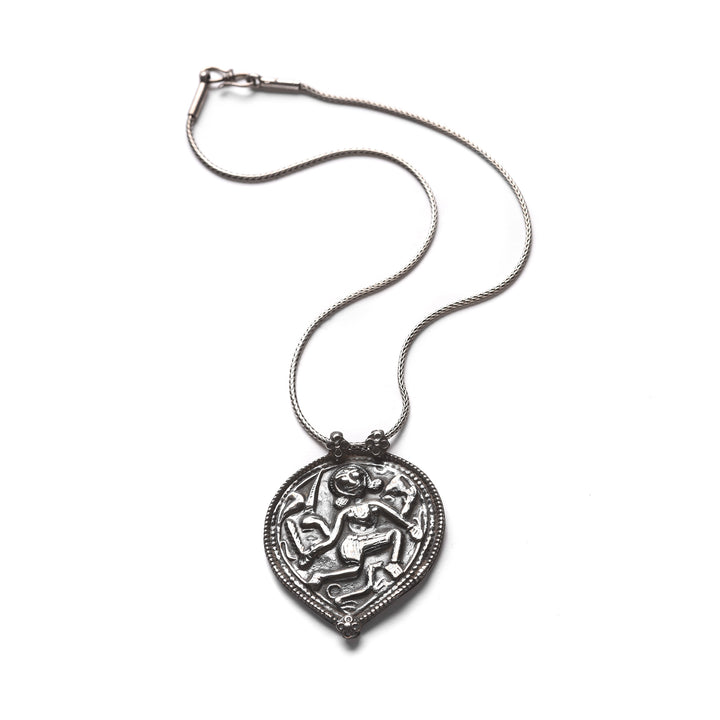 Old Tribal Silver Amulet - from Rajasthan - 19thC | Indigo Antiques