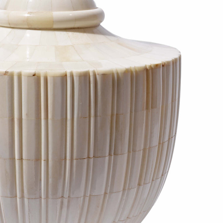 Detail From Regency Style Bone Inlay Lamp Base | Indigo Antiques