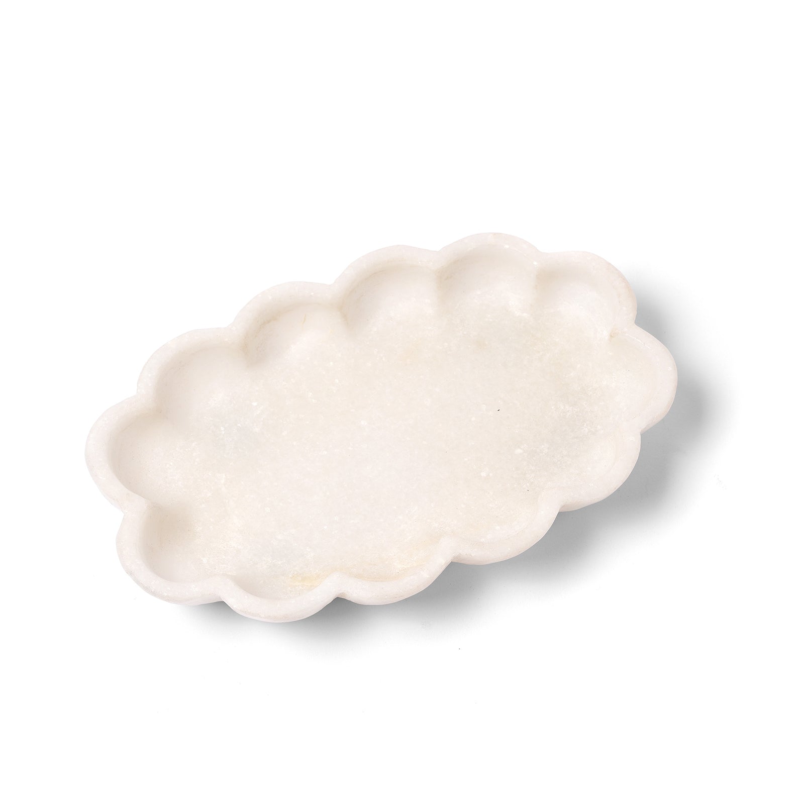 Hand Carved Marble Soap Dish - Fluted Design | Indigo Antiques