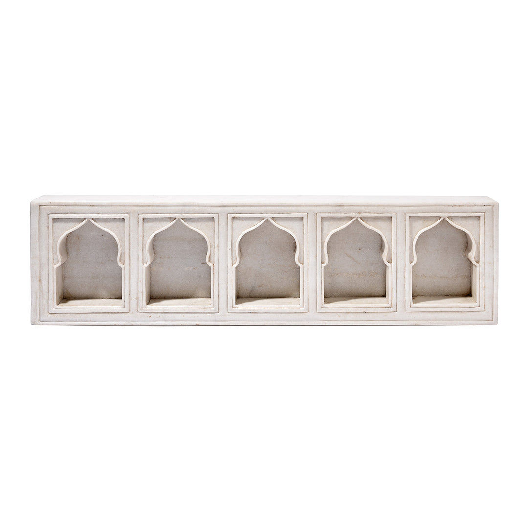 Marble Lamp Niche (Multi) - Mughal Style | INDIGO ANTIQUES