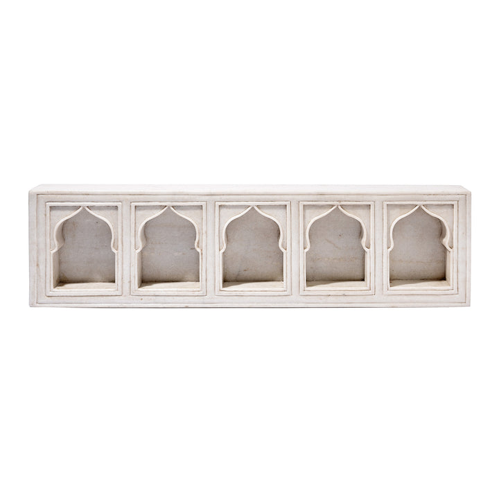 Marble Lamp Niche (Multi) - Mughal Style | INDIGO ANTIQUES