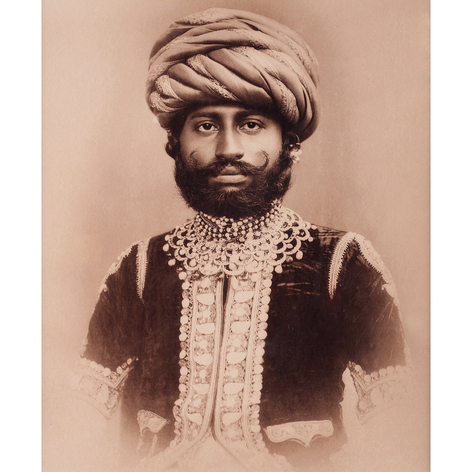Framed Photo of Sir Wahji Bahadur | Indigo Antiques