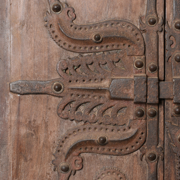 Old Kerala Door With Ornate Iron Lock 19thC | Indigo Antiques