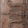 Old Kerala Door With Ornate Iron Lock 19thC