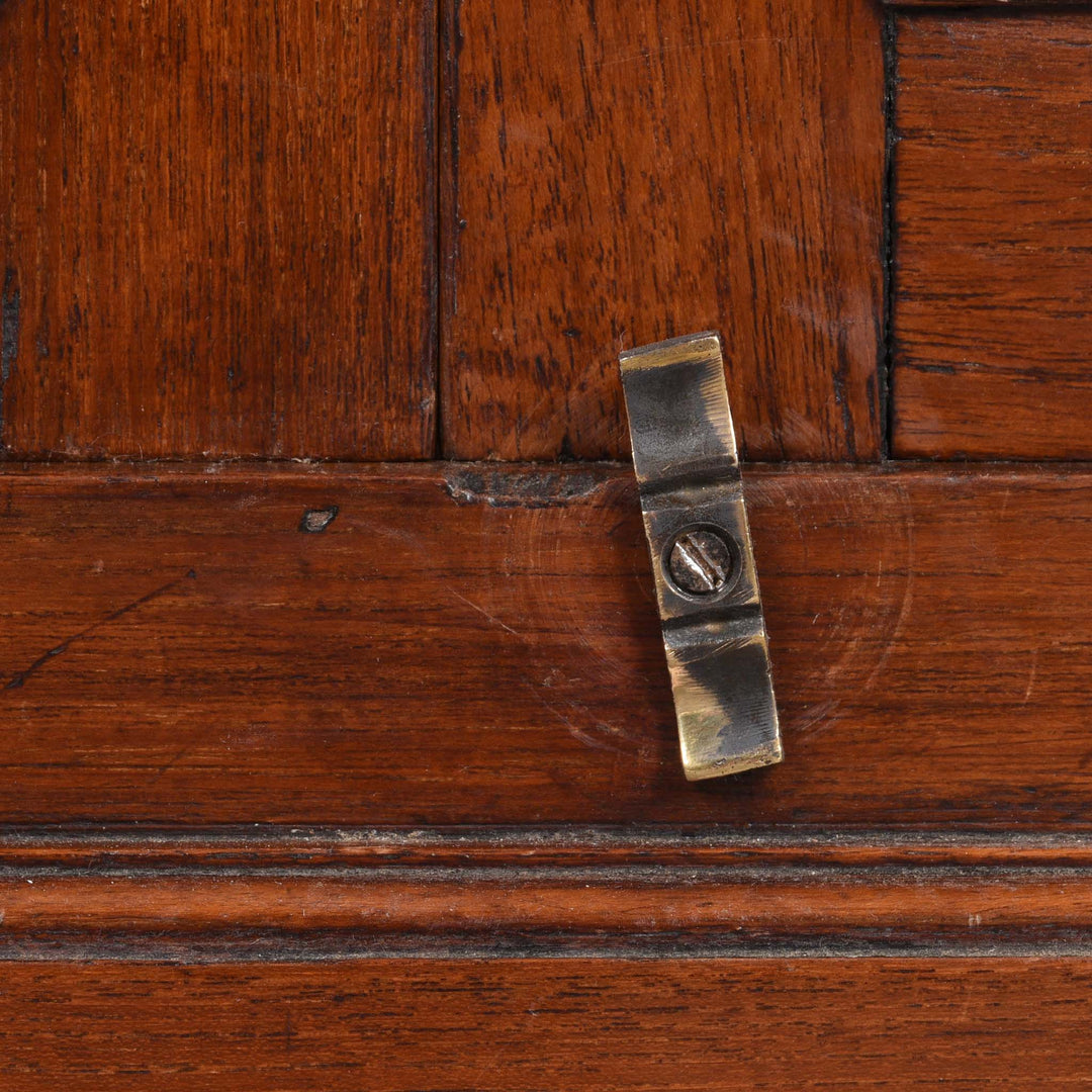 Latch Detail From Anglo Indian Glazed Book Cabinet - Ca 1930 | Indigo Antiques