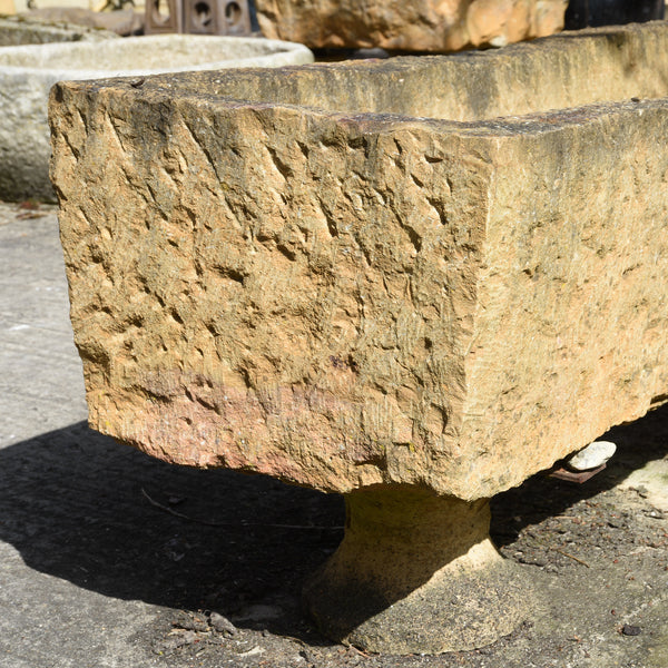 Carved Stone Water Channel - 19thC - With Feet