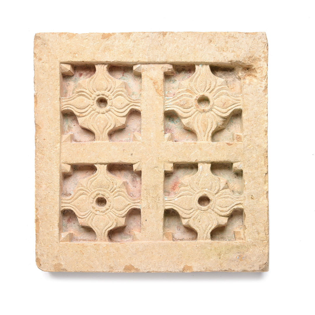 Carved Stone Panel From Rajasthan - 19thC | Indigo Antiques