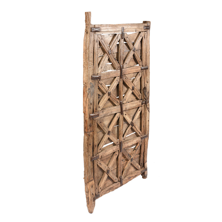 Angled View Of Antique Stick Window from Jaisalmer - 19thC | Indigo Antiques