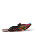 Blue Embroidered Jutti Slippers