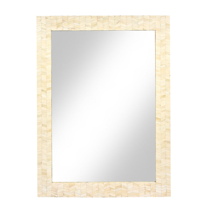 Camel Bone Inlaid Mirror Frame from Rajasthan | INDIGO ANTIQUES