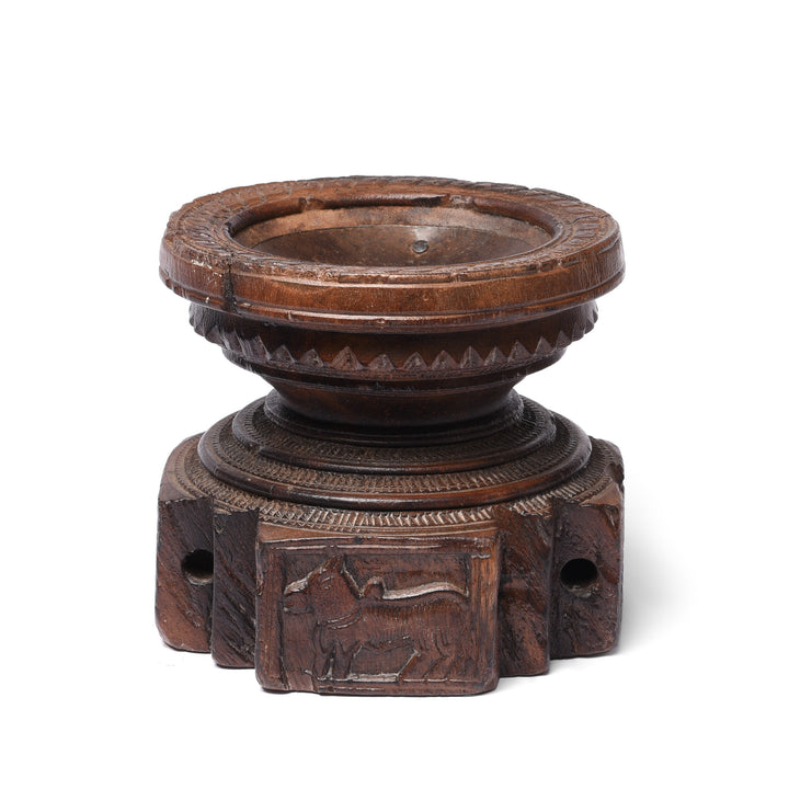 Candle stand Made From Old Indian Rosewood Seed Drill - 19thC | Indigo Antiques