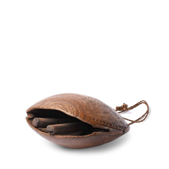 Side View Of Old Indian Cow Bell From Rajasthan - Early 20thC | Indigo Antiques