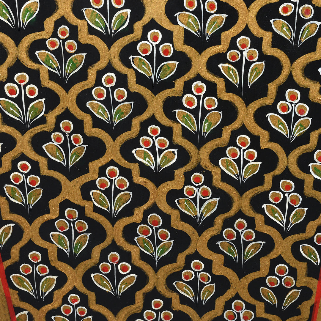 Black Painted Toleware Planter / Waste Paper Bin | Indigo Antiques