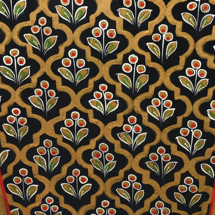 Black Painted Toleware Planter / Waste Paper Bin | Indigo Antiques