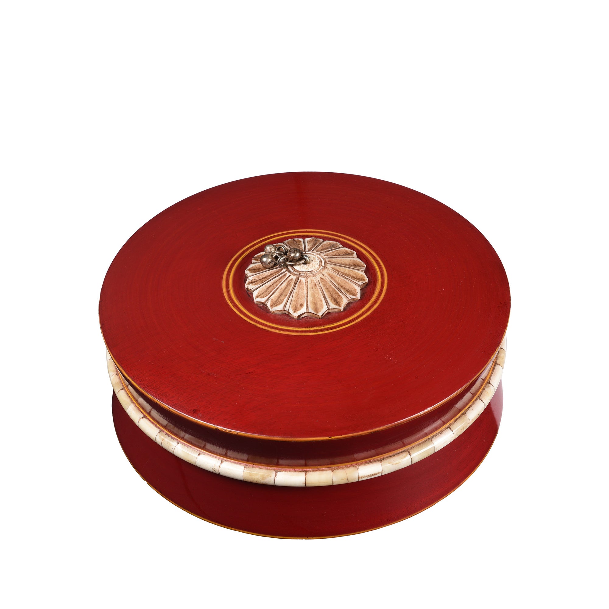 Large Indian Red Lacquer Box | Indigo Antiques