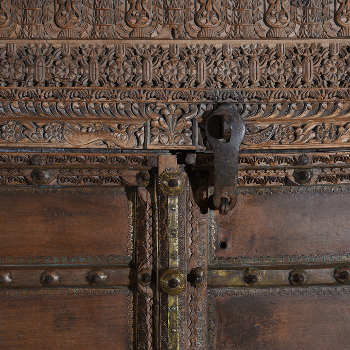 Indian Window Shutter From Shekhawati - 19thC