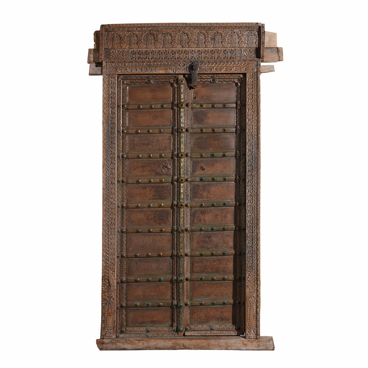 Antique Indian Window Shutter From Shekhawati - 19thC