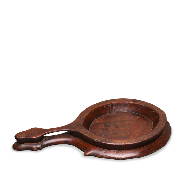 Carved Teak Chapatti Board From Banswara Tribal Region - Ca 1920 | Indigo Antiques
