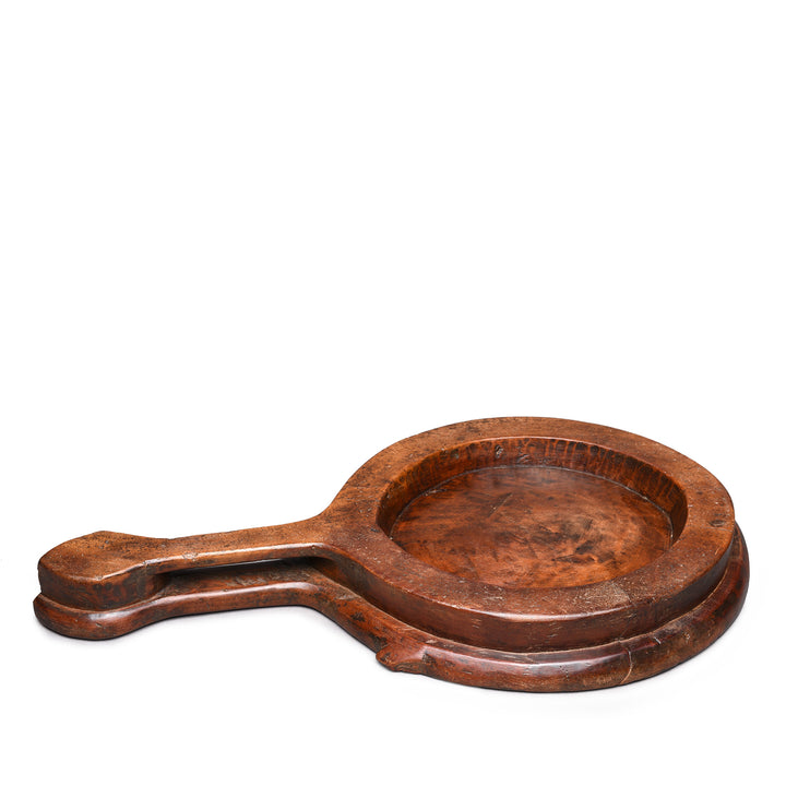 Carved Teak Chapatti Board From Banswara Tribal Region - Ca 1920 | Indigo Antiques