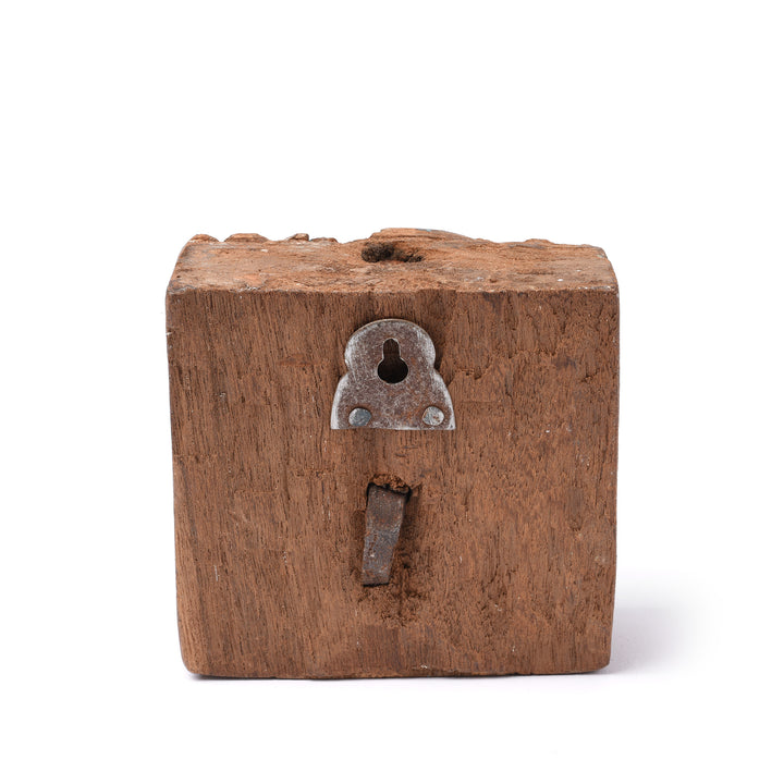 Wall Hanging From Coat Hook On Old Painted Teak, Various Colours - 19thC | Indigo Antiques