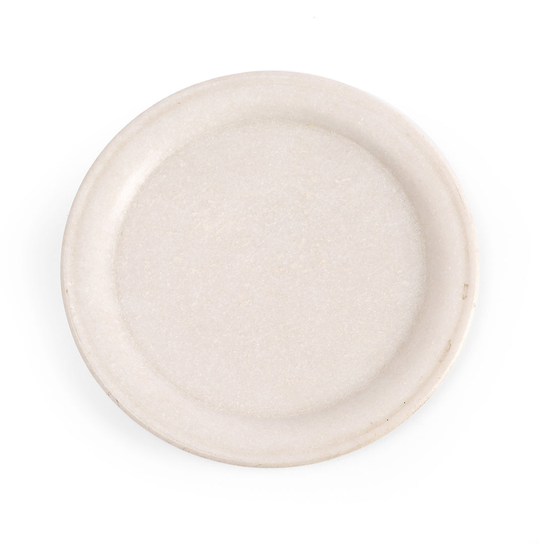 20 CM Hand Carved Marble Plate | Indigo Antiques