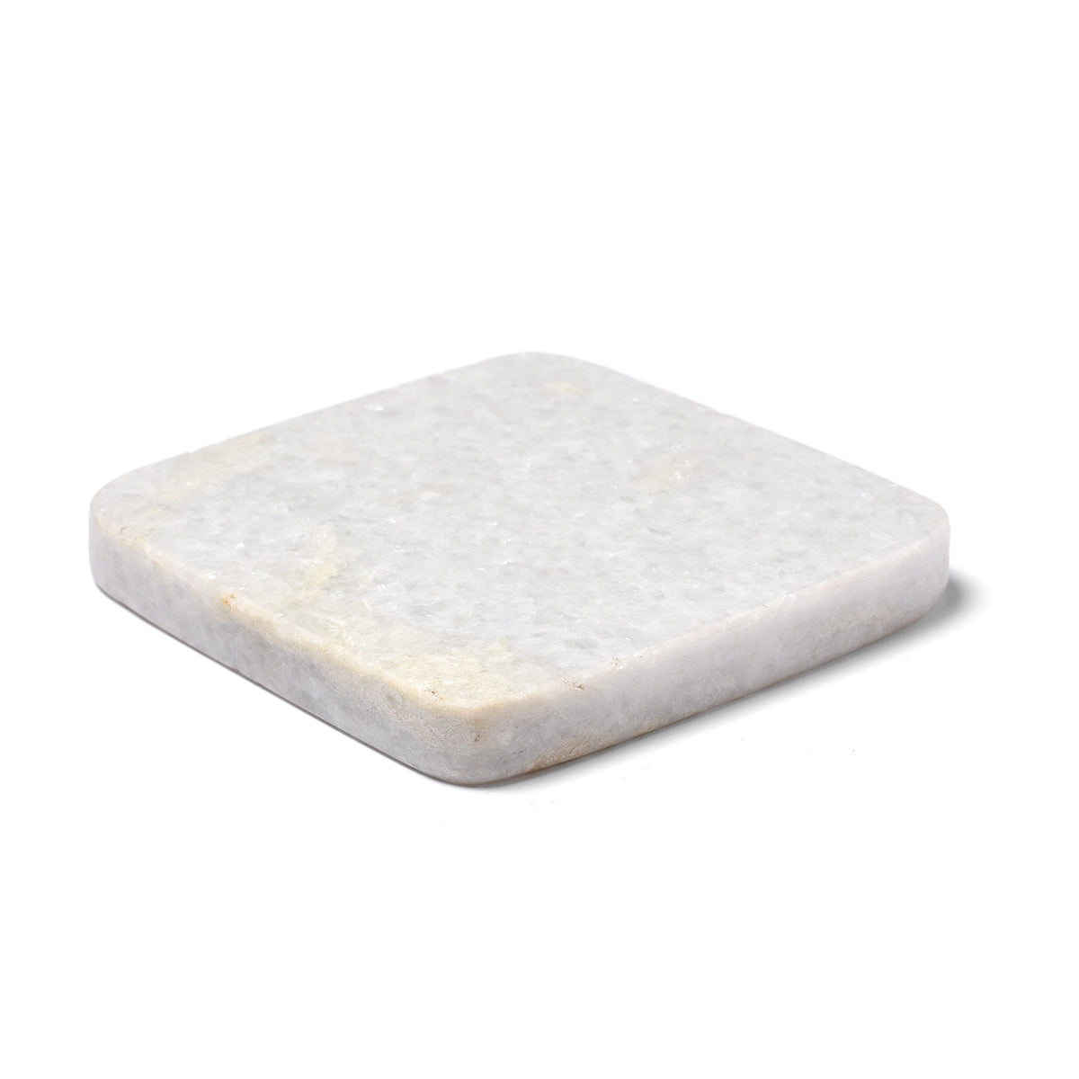 White Marble Square Coasters - Set Of 4 | Indigo antiques