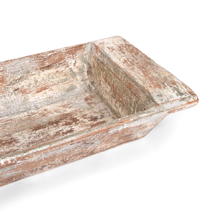 Detail From Carved Wooden Tray From Kerala | Indigo Antiques