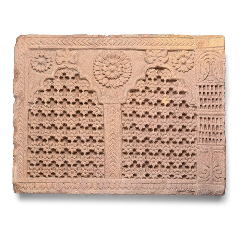 Carved Stone Panel From Jaisalmer - 19thC