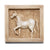 Mughal Style White Marble Horse Wall Panel