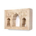 Mughal Style White Marble Lamp Niche