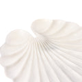 White Marble Serving Dish - Leaf Design