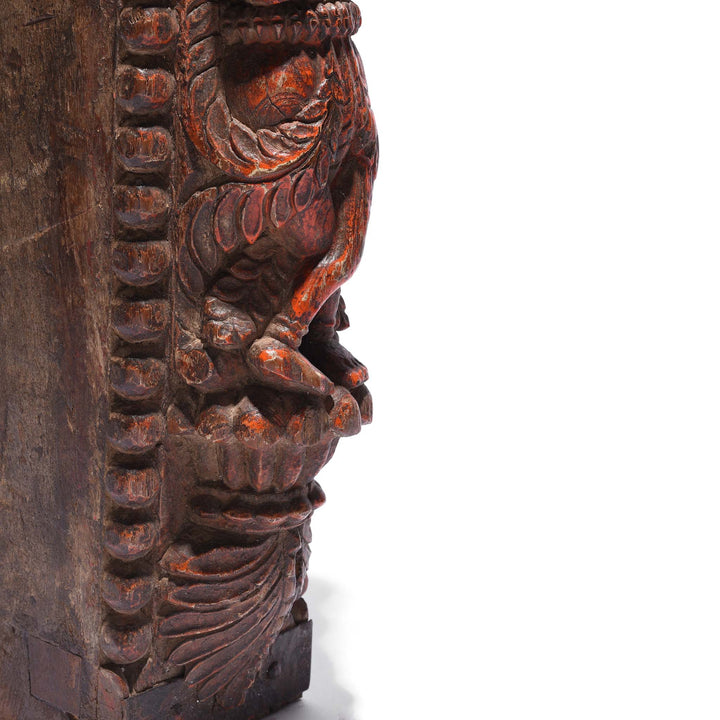 CLose Up Of Feet From Carved Musician From Banswara - 19thC | Indigo Antiques