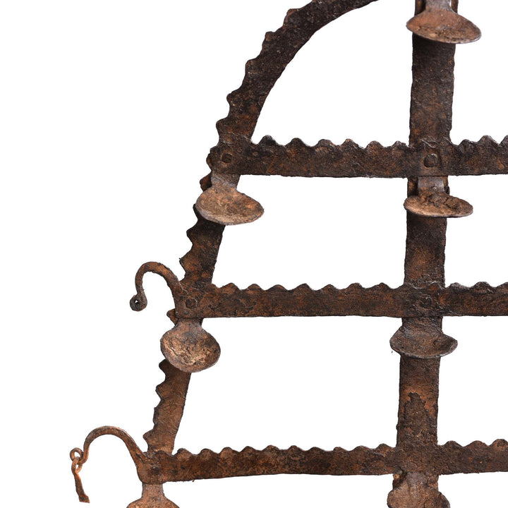  Old Iron Toran Diwali Lamp - 1920's | Indigo Antiques
