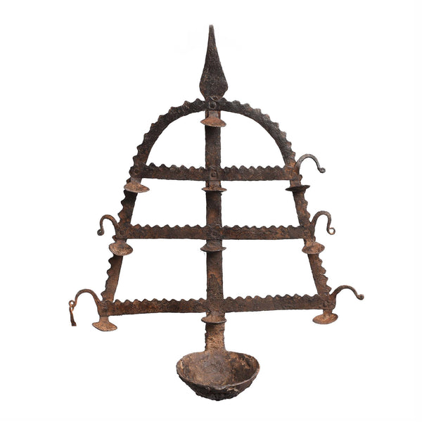 Old Iron Toran Diwali Lamp - 1920's Old Iron Toran Diwali Lamp - 1920's