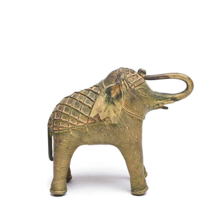 Handmade Brass Elephant From Orissa | Indigo Antiques