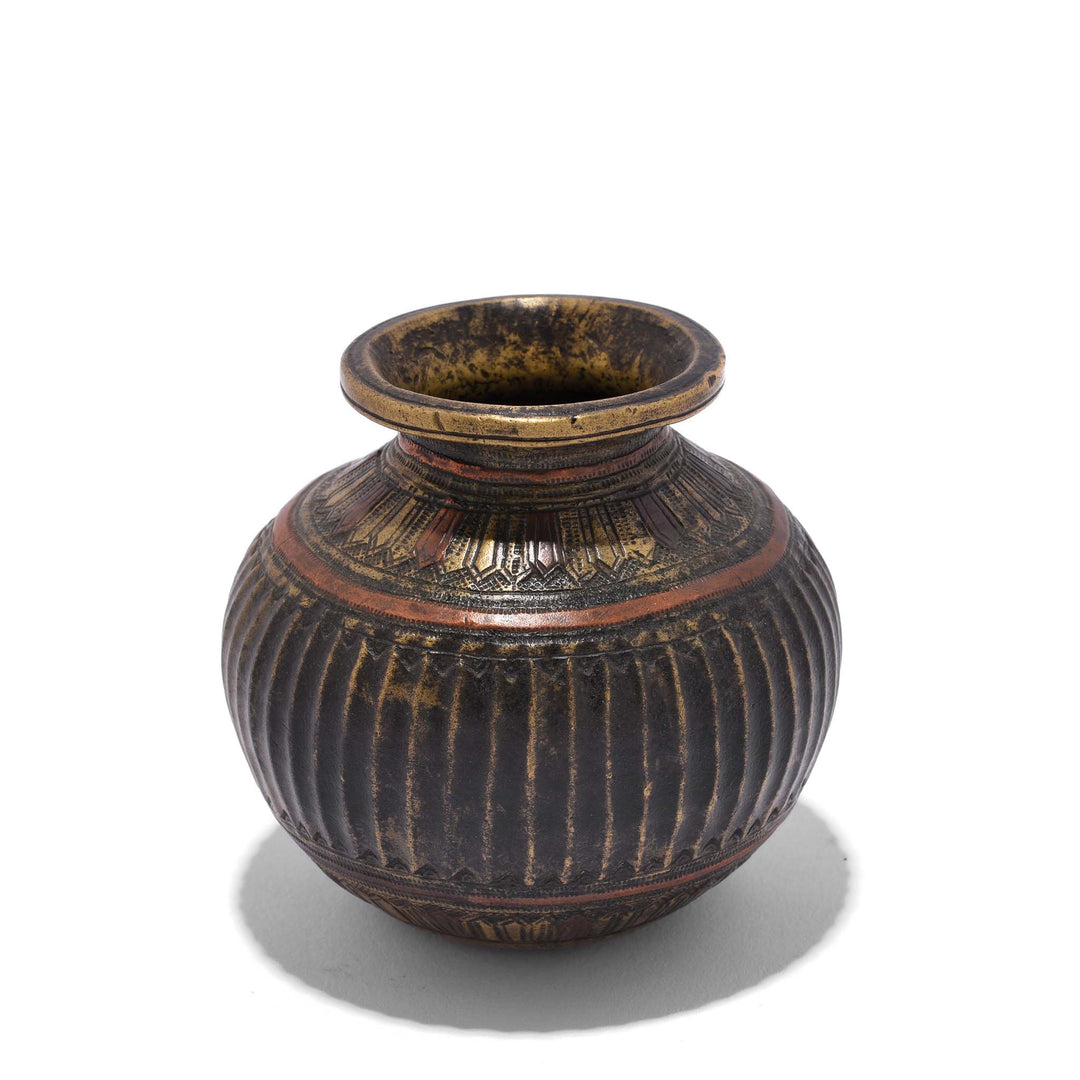 Brass And Copper Holy Water Pot - 19thC | Indigo Antiques