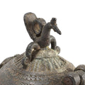 Bronze Dhokra Work Money Box From Kandhamal - 19th Century