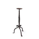 Twisted Iron Candlestick From Rajasthan