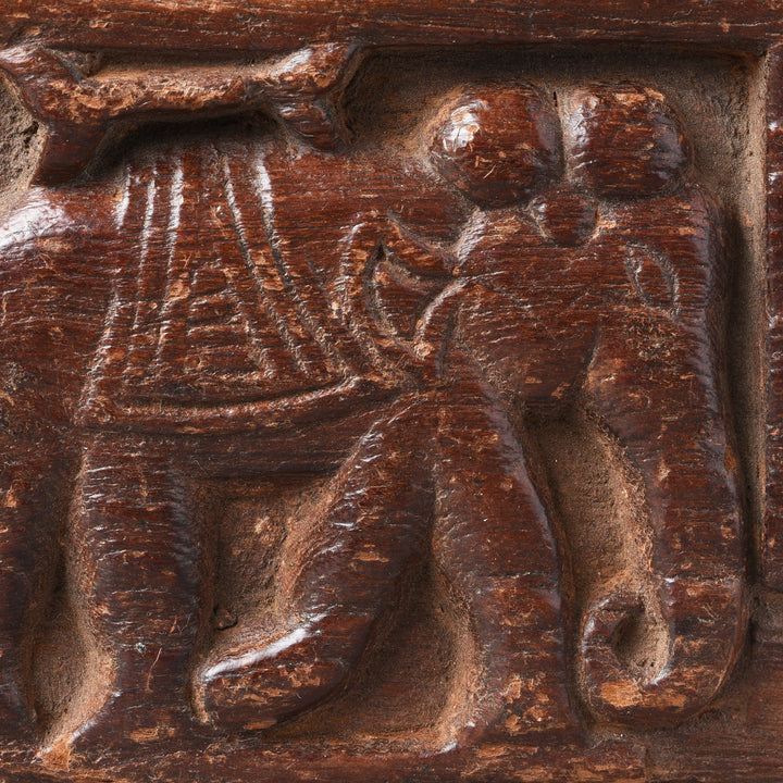 Detail From Tribal Elephant Carving From South Rajasthan - 19thC | Indigo Antiques