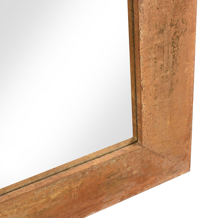 Vintage Detail Zinc Clad Mirror | Indigo Antiques 