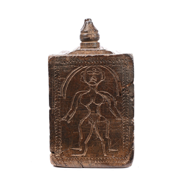Indian Vibhuti Box From Karnataka - 19thC