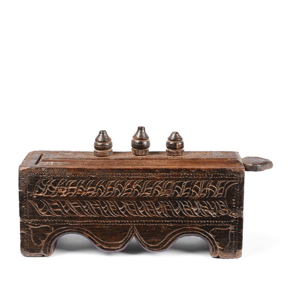 Indian Vibhuti Box From Karnataka - 19thC