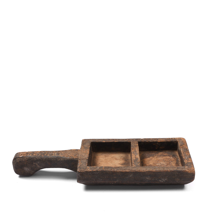 Vintage Carved Jackfruit Spice Tray From Kerala - Ca 1950's | Indigo Antiques