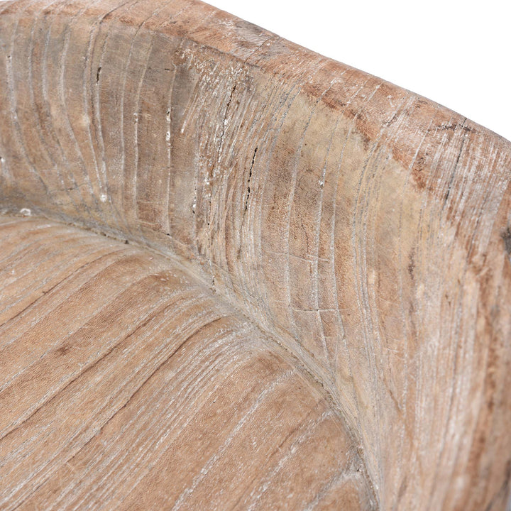Detail From Carved Teak Bowl - Parath - Rajasthan - Ca 1920 | Indigo Antiques