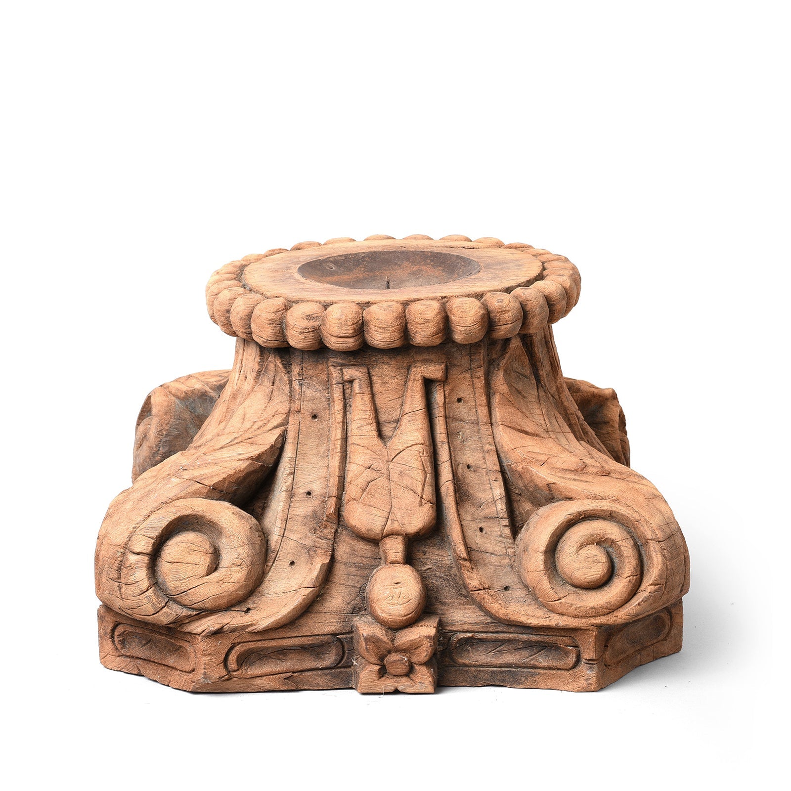Carved Teak Capitol From Gujarat - Late 19thC | Indigo Antiques